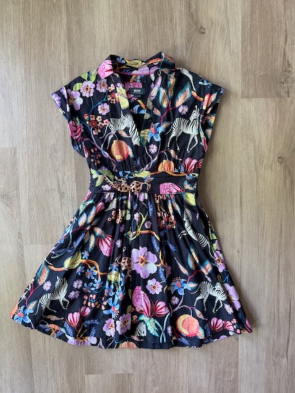 Maeve Anthropologie Zebra Print Mini Dress Size 2